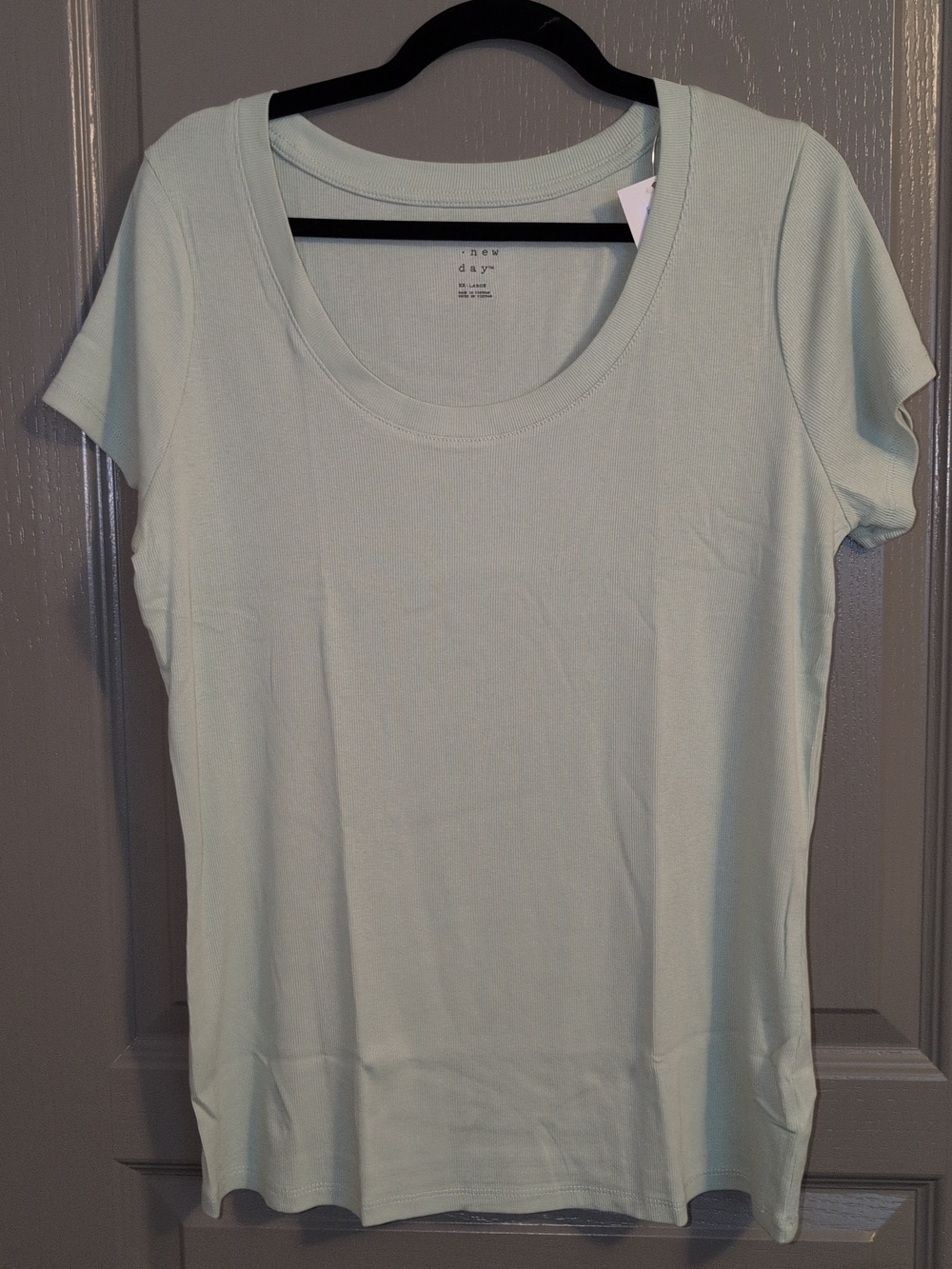 a new day Mint Scoop Neck Short Sleeve Tee